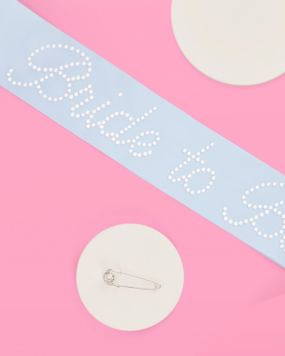 Xo, Fetti Bachelorette Blue Pearl Bride To Be Sash | Bach Party Decorations, Engagement Supplies, Something Blue Bridal Shower G